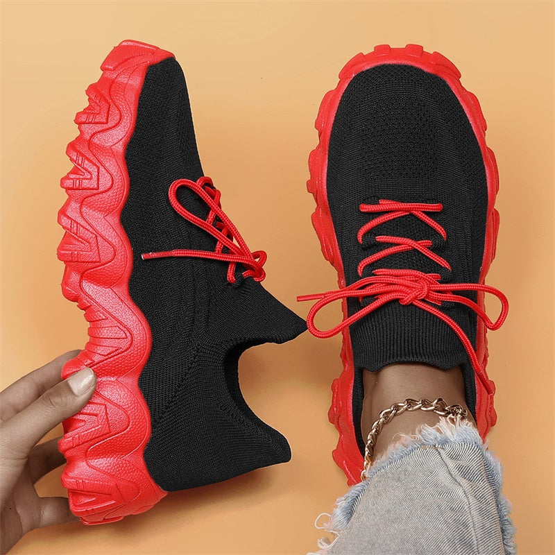 💕Hot Sale 60% OFF💕Women's Woven Mesh Lace-Up Fashion Sneakers-13
