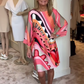 🔥HOT SALE-60% OFF💝Trendy Long Sleeve Printed Dress-2