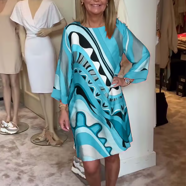 🔥HOT SALE-60% OFF💝Trendy Long Sleeve Printed Dress-6