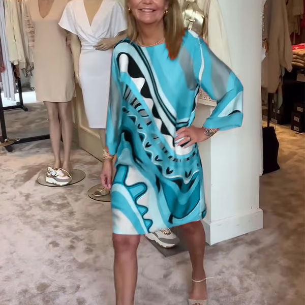 🔥HOT SALE-60% OFF💝Trendy Long Sleeve Printed Dress-5