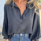 🔥HOT SALE-36% OFF💝Women's Elegant Solid Color Button-Up Shirt-3