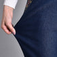 🍁New for autumn✨ Side-Pocket Full Elastic Waist Jeans-5