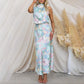 🌷Limited Time 67% OFF💞Love In The Garden Floral Halter Neck Elastic Waist Maxi Dress-1