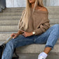 🔥Limited Time 52% OFF🔥Women's Solid Knitted Round Neck Sweater-8