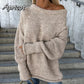 🔥Limited Time 52% OFF🔥Women's Solid Knitted Round Neck Sweater-15