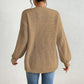 🔥Limited time 30% off🔥Chunky Knit Open Front Cardigan with Lantern Sleeves-7
