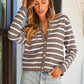 🌷Limited Time 40% OFF💞Trendy Striped Cardigan Sweater with Pockets-4