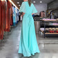 🌷Limited Time 50% OFF💞Solid Color V-Neck Waist Cinching Split Dress-8