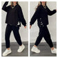💕HOT SALE 49% OFF💕Women’s Trendy Solid Color Two-Piece Set Top & Pants-6