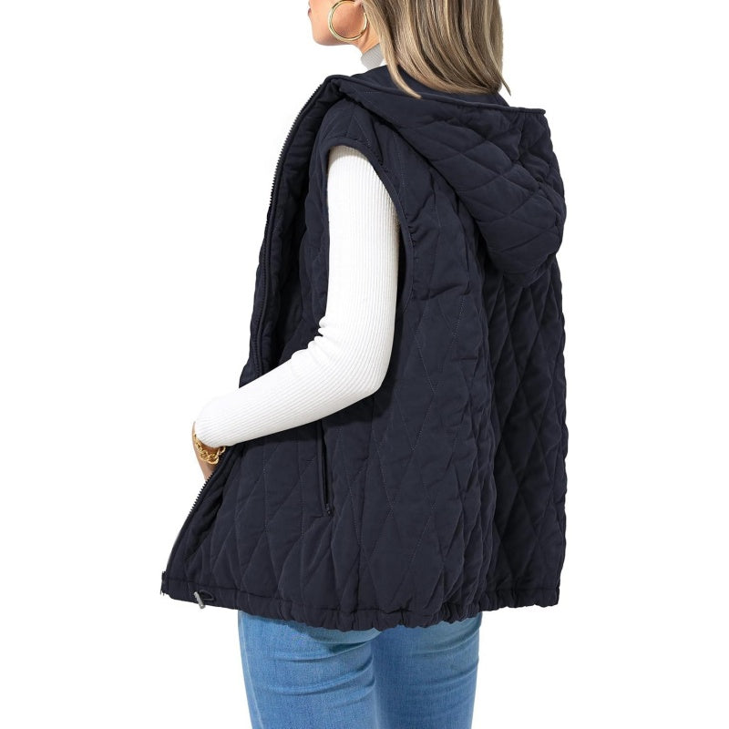 ✨New Arrival✨Women's Lightweight Hooded Vest-5