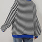 🔥2024 HOT SALE🔥Women's Oversized Striped Long Sleeve Pullover-6