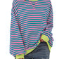 🔥2024 HOT SALE🔥Women's Oversized Striped Long Sleeve Pullover-12