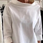 🍁Autumn New Releases🍁Casual Standing Collar Solid Color T-Shirt-4