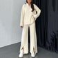 ⏳Limited Sale 50% OFF🌸Women's Cozy Ribbed Knit Two-Piece Set with Slit-Leg Pants💕-11