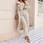 🍁Autumn New Releases🍁Women’s Solid Color Casual 3-Piece Set-2