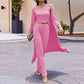 🍁Autumn New Releases🍁Women’s Solid Color Casual 3-Piece Set-5