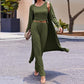 🍁Autumn New Releases🍁Women’s Solid Color Casual 3-Piece Set-10