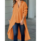 🌷Limited Time 26% OFF💞Women's Elegant Long Lapel Shirt-3