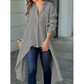 🌷Limited Time 26% OFF💞Women's Elegant Long Lapel Shirt-4
