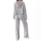 ✨New Arrival✨Loose Hooded Knit Sweater Set-5