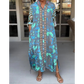 🌷Limited Time 51% OFF💞Fashion Printed Maxi Dress with Side-Slit