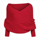 ✨New Arrival✨Women's Solid Knitted Sweater Scarf with Sleeves-3