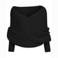 ✨New Arrival✨Women's Solid Knitted Sweater Scarf with Sleeves-4