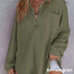 ✨New Arrival✨Women’s Loose Solid Color Waffle Knit Shirt-9
