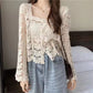 🌷Limited Time 50% OFF💞Crochet Lace Button-Down Cardigan-3