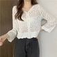 🌷Limited Time 50% OFF💞Crochet Lace Button-Down Cardigan-9