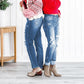 🔥HOT Sale🔥Women's Tummy Control Distressed Cuffed Boyfriend Jeans-3