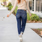 🔥HOT Sale🔥Women's Tummy Control Distressed Cuffed Boyfriend Jeans-7