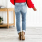🔥HOT Sale🔥Women's Tummy Control Distressed Cuffed Boyfriend Jeans-6