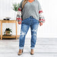 🔥HOT Sale🔥Women's Tummy Control Distressed Cuffed Boyfriend Jeans-4