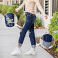 🔥HOT Sale🔥Women's Tummy Control Distressed Cuffed Boyfriend Jeans-8