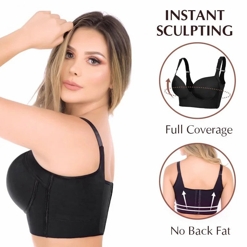 ✨New Arrival✨Deep Cup Bra Hide Back Fat With Shape Wear Incorporated-5