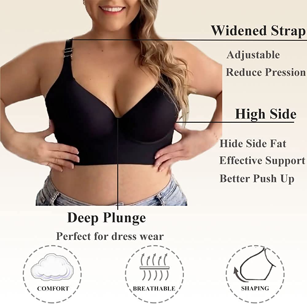 ✨New Arrival✨Deep Cup Bra Hide Back Fat With Shape Wear Incorporated-2