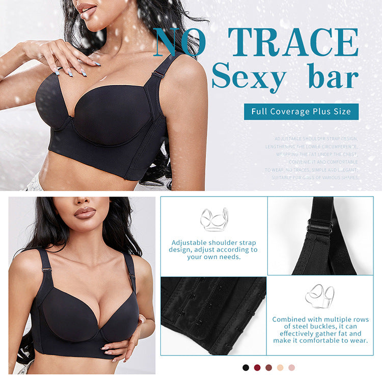 ✨New Arrival✨Deep Cup Bra Hide Back Fat With Shape Wear Incorporated-9