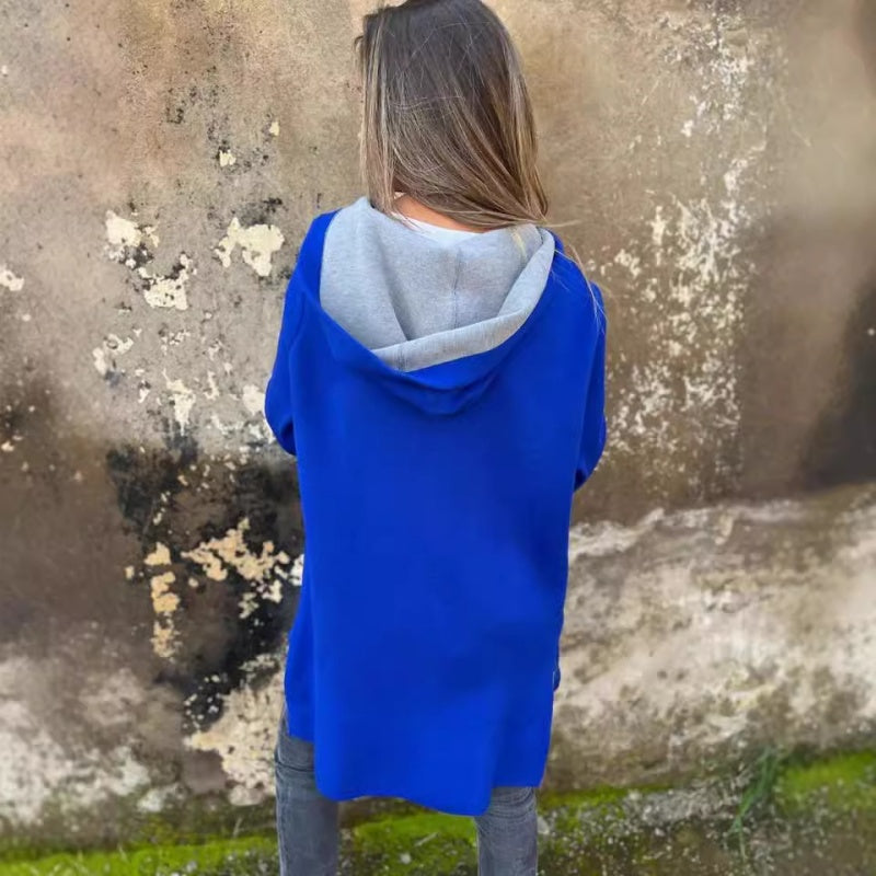 🌷Limited Time 43% OFF💞Women's Solid Zipper Hooded Coat with Pockets-2