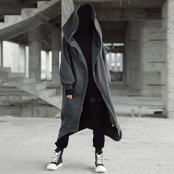 ✨New Arrival✨💥Unisex long-sleeve nazgul long coat with hood-9