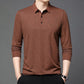 ✨New Arrival✨-Men’s Elegant Casual 3-button Lapel Collar Long-sleeve T-shirt-4