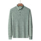 ✨New Arrival✨-Men’s Elegant Casual 3-button Lapel Collar Long-sleeve T-shirt-6