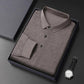 ✨New Arrival✨-Men’s Elegant Casual 3-button Lapel Collar Long-sleeve T-shirt-11