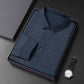 ✨New Arrival✨-Men’s Elegant Casual 3-button Lapel Collar Long-sleeve T-shirt-10