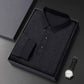 ✨New Arrival✨-Men’s Elegant Casual 3-button Lapel Collar Long-sleeve T-shirt-13
