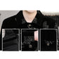 ✨New Arrival✨Men's Print Lapel Button Down Jacket-4