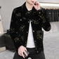 ✨New Arrival✨Men's Print Lapel Button Down Jacket-6