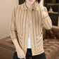 ✨New Arrival✨Men's Casual Striped Knitted Lapel Jacket-3