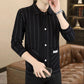 ✨New Arrival✨Men's Casual Striped Knitted Lapel Jacket-7