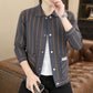 ✨New Arrival✨Men's Casual Striped Knitted Lapel Jacket-9